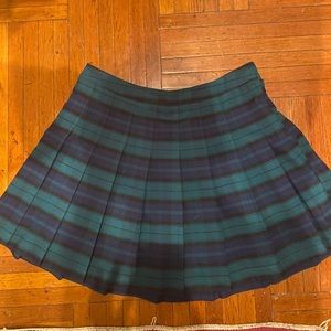 Forever 21 Plus Pleated Plaid Mini Skirt